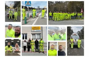 Minuto de silencio por los compañeros de conservación de carreteras fallecidos en España
